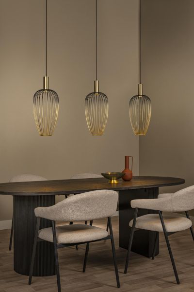 Lucide AURELIE - Pendant light - 3xGU10 (MR11) - Gold - Vibes